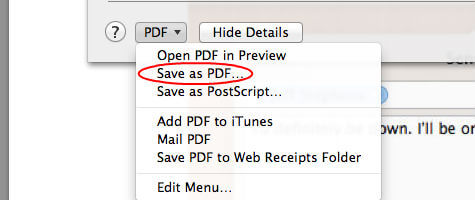 save a webpage as a pdf for mac